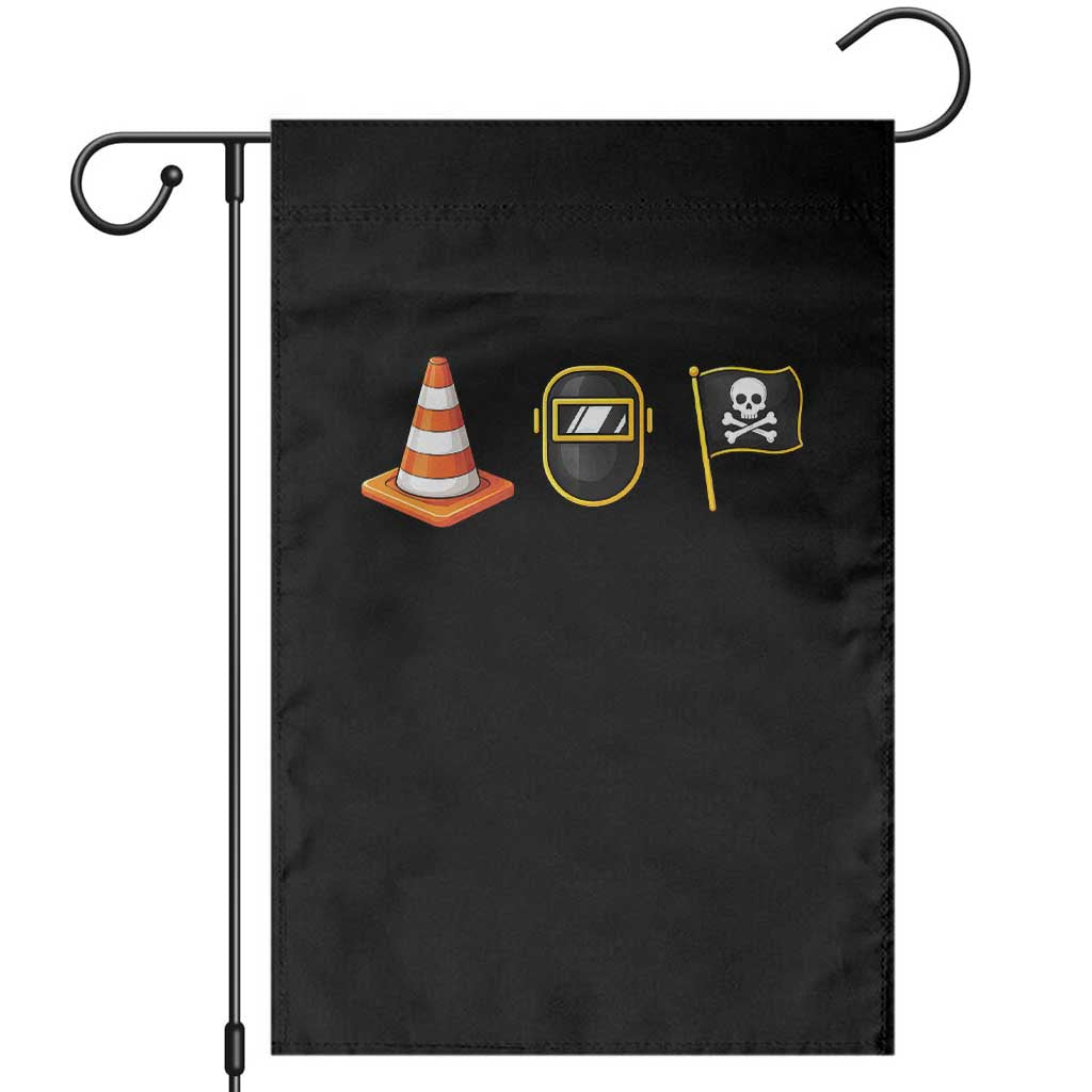 Pittsburgh Victory Icons Rebus Graphic IYKYK Meme Garden Flag Hoist The Cone Welding Mask Jolly Roger Flag TS02 Black Print Your Wear