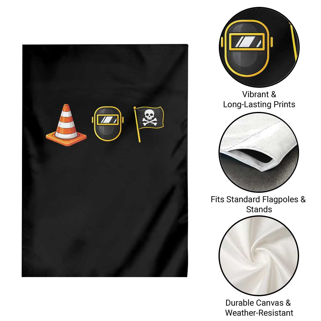 Pittsburgh Victory Icons Rebus Graphic IYKYK Meme Garden Flag Hoist The Cone Welding Mask Jolly Roger Flag TS02 Print Your Wear