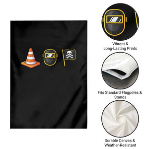 Pittsburgh Victory Icons Rebus Graphic IYKYK Meme Garden Flag Hoist The Cone Welding Mask Jolly Roger Flag TS02 Print Your Wear