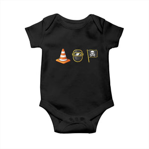 Pittsburgh Victory Icons Rebus Graphic IYKYK Meme Baby Onesie Hoist The Cone Welding Mask Jolly Roger Flag TS02 Black Print Your Wear