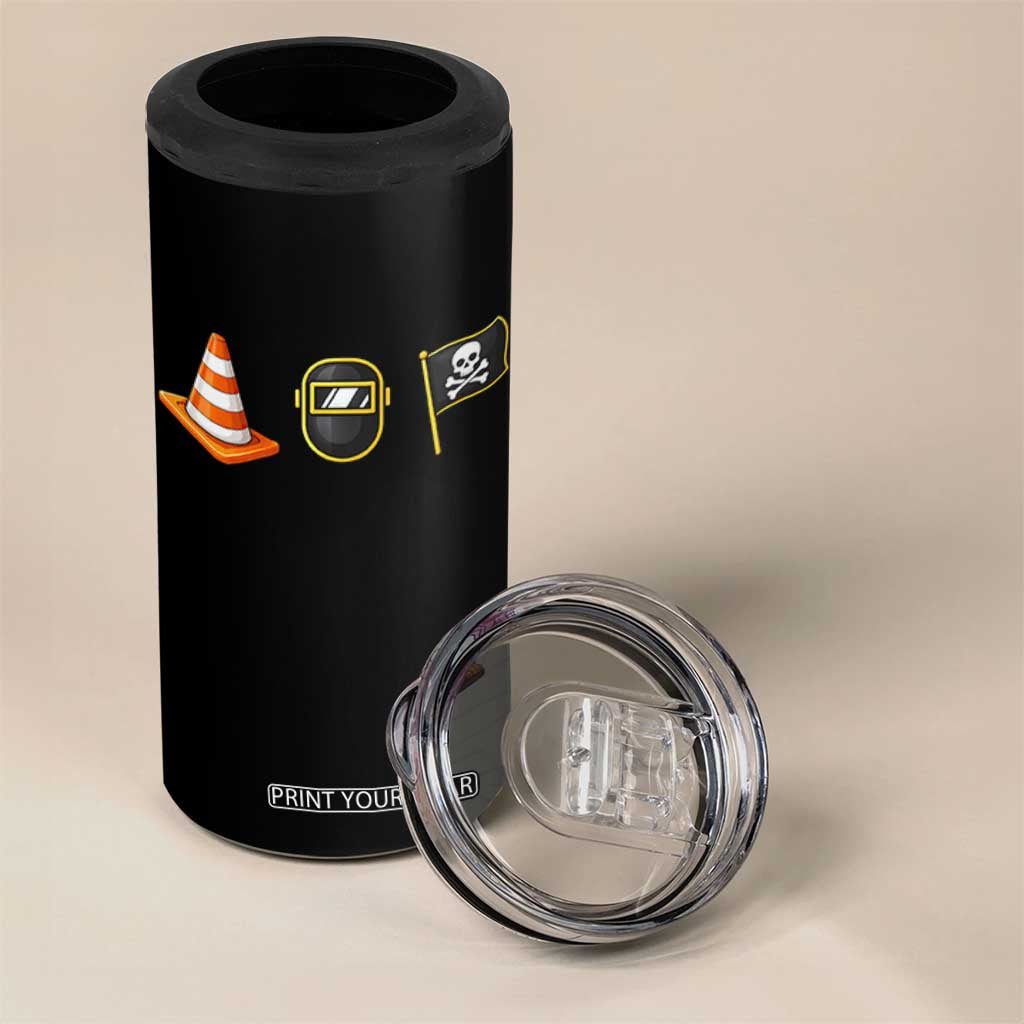 Pittsburgh Victory Icons Rebus Graphic IYKYK Meme 4 in 1 Can Cooler Tumbler Hoist The Cone Welding Mask Jolly Roger Flag TS02 Print Your Wear