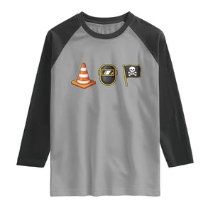 Pittsburgh Victory Icons Rebus Graphic IYKYK Meme Raglan Shirt Hoist The Cone Welding Mask Jolly Roger Flag TS02 Sport Gray Black Print Your Wear