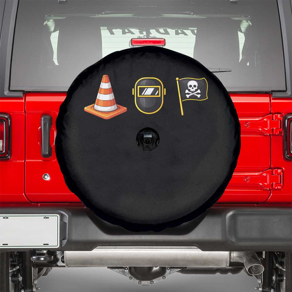 Pittsburgh Victory Icons Rebus Graphic IYKYK Meme Spare Tire Cover Hoist The Cone Welding Mask Jolly Roger Flag TS02 Black Print Your Wear