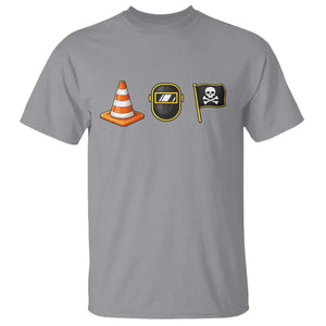 Pittsburgh Victory Icons T Shirt - Hoist The Cone Welding Mask Jolly Roger IYKYK Meme Tee TS02 Sport Gray Print Your Wear