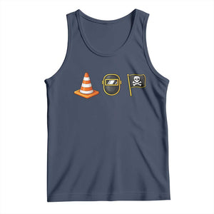 Pittsburgh Victory Icons Rebus Graphic IYKYK Meme Tank Top Hoist The Cone Welding Mask Jolly Roger Flag TS02 Navy Print Your Wear