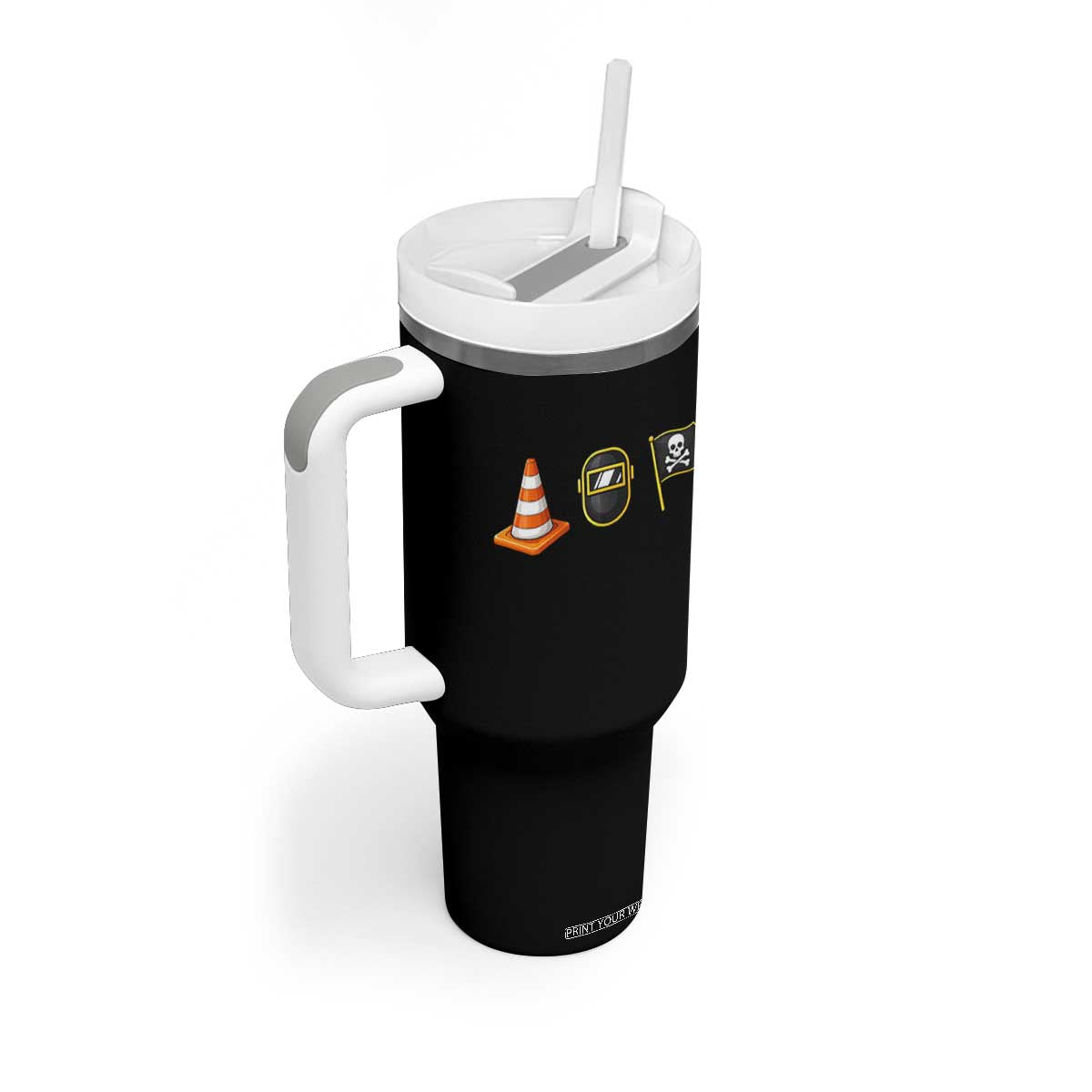Pittsburgh Victory Icons Rebus Graphic IYKYK Meme Tumbler With Handle Hoist The Cone Welding Mask Jolly Roger Flag TS02 Print Your Wear