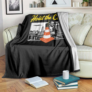 Pittsburgh Skyline Victory Hoist The Cone Meme Throw Blanket Funny Sports Fan Celebration TS02 Print Your Wear