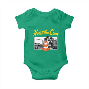 Pittsburgh Skyline Victory Hoist The Cone Meme Baby Onesie Funny Sports Fan Celebration TS02 Irish Green Print Your Wear