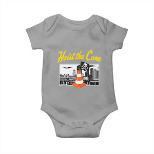 Pittsburgh Skyline Victory Hoist The Cone Meme Baby Onesie Funny Sports Fan Celebration TS02 Sport Gray Print Your Wear