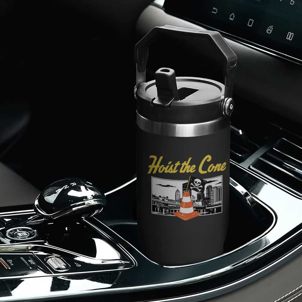 Pittsburgh Skyline Victory Hoist The Cone Meme Flip Straw Tumbler Funny Sports Fan Celebration TS02 Print Your Wear