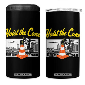 Pittsburgh Skyline Victory Hoist The Cone Meme 4 in 1 Can Cooler Tumbler Funny Sports Fan Celebration TS02 One Size: 16 oz Black Print Your Wear