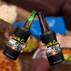 Pittsburgh Skyline Victory Hoist The Cone Meme 4 in 1 Can Cooler Tumbler Funny Sports Fan Celebration TS02 Print Your Wear