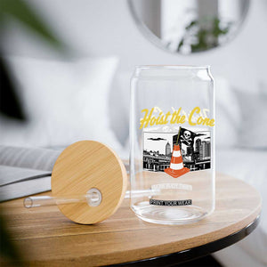 Pittsburgh Skyline Victory Hoist The Cone Meme Glass Can Funny Sports Fan Celebration TS02 Print Your Wear