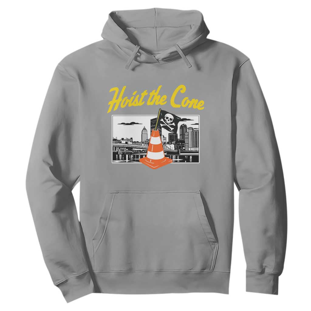 Pittsburgh Skyline Victory Hoist The Cone Meme Hoodie Funny Sports Fan Celebration TS02 Sport Gray Print Your Wear