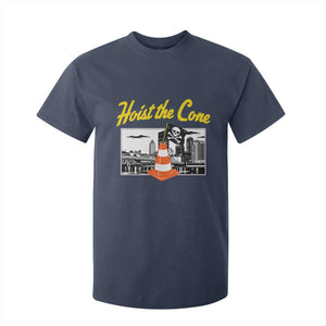 Pittsburgh Skyline Victory Hoist The Cone Meme T Shirt For Kid Funny Sports Fan Celebration TS02 Navy Print Your Wear