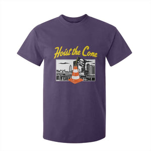 Pittsburgh Skyline Victory Hoist The Cone Meme T Shirt For Kid Funny Sports Fan Celebration TS02 Purple Print Your Wear