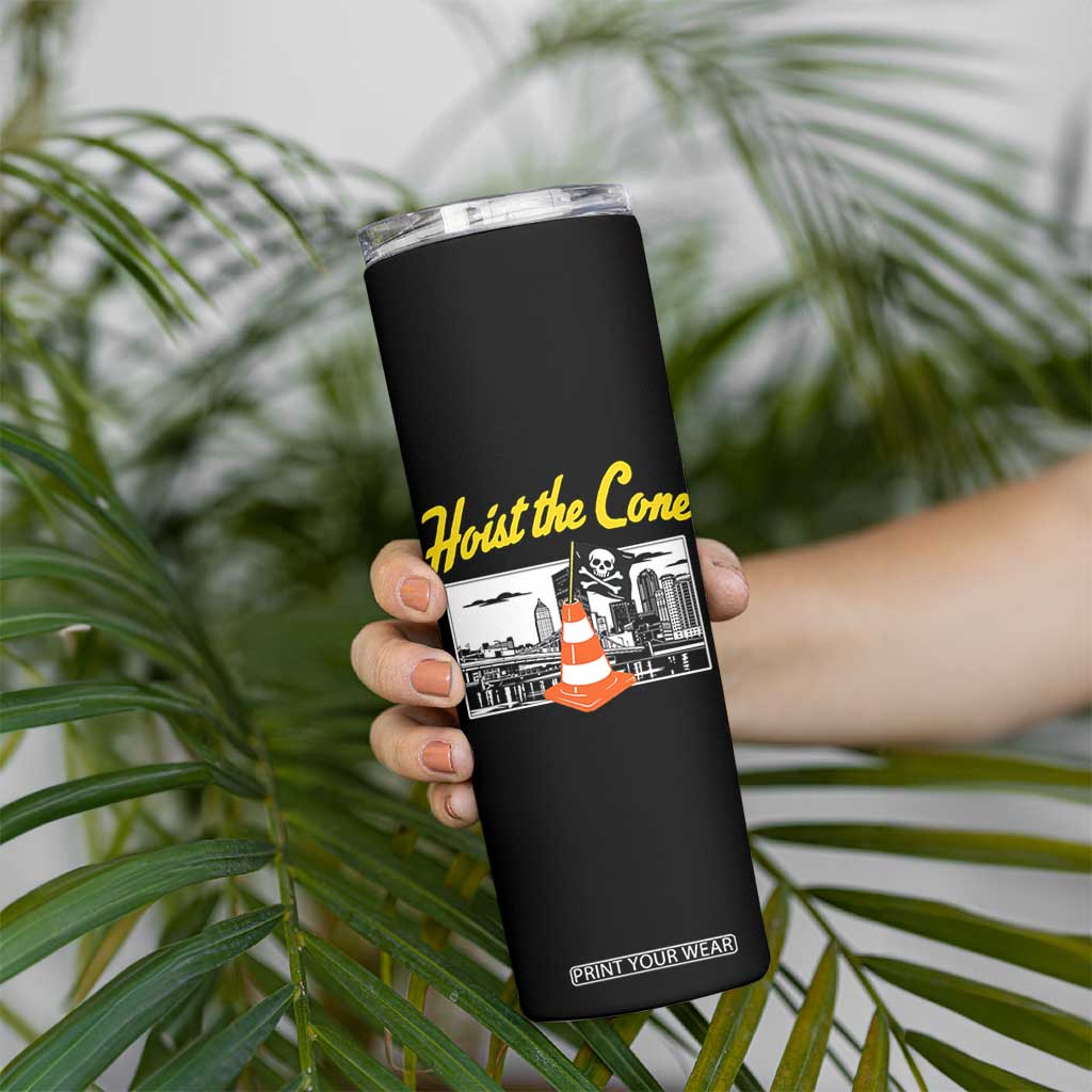 Pittsburgh Skyline Victory Hoist The Cone Meme Skinny Tumbler Funny Sports Fan Celebration TS02 Print Your Wear