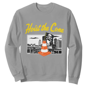 Pittsburgh Skyline Victory Hoist The Cone Meme Sweatshirt Funny Sports Fan Celebration TS02 Sport Gray Print Your Wear
