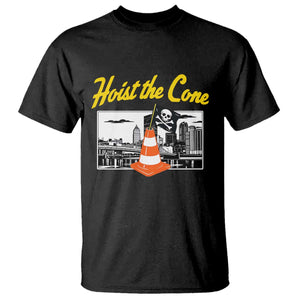 Pittsburgh Skyline Victory Hoist The Cone Meme T Shirt Funny Sports Fan Celebration TS02 Black Print Your Wear