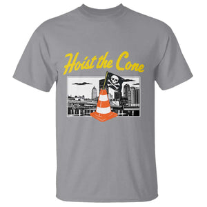 Pittsburgh Skyline Victory Hoist The Cone Meme T Shirt Funny Sports Fan Celebration TS02 Sport Gray Print Your Wear