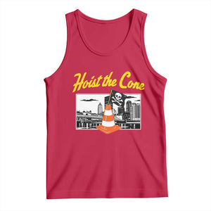 Pittsburgh Skyline Victory Hoist The Cone Meme Tank Top Funny Sports Fan Celebration TS02 Red Print Your Wear