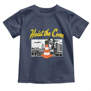 Pittsburgh Skyline Victory Hoist The Cone Meme Toddler T Shirt Funny Sports Fan Celebration TS02 Navy Print Your Wear