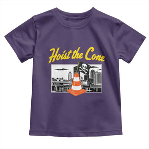 Pittsburgh Skyline Victory Hoist The Cone Meme Toddler T Shirt Funny Sports Fan Celebration TS02 Purple Print Your Wear
