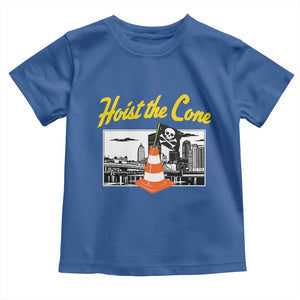 Pittsburgh Skyline Victory Hoist The Cone Meme Toddler T Shirt Funny Sports Fan Celebration TS02 Royal Blue Print Your Wear