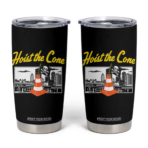 Pittsburgh Skyline Victory Hoist The Cone Meme Tumbler Cup Funny Sports Fan Celebration TS02 Black Print Your Wear
