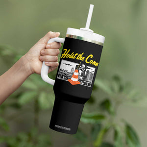 Pittsburgh Skyline Victory Hoist The Cone Meme Tumbler With Handle Funny Sports Fan Celebration TS02 Print Your Wear