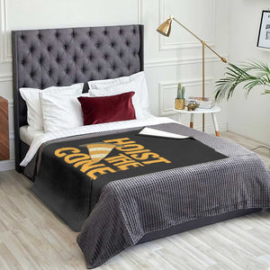 Vintage Hoist The Cone Distressed Graphic Throw Blanket Funny Sports Meme Baseball Fan Victory Celebration TS02 Print Your Wear