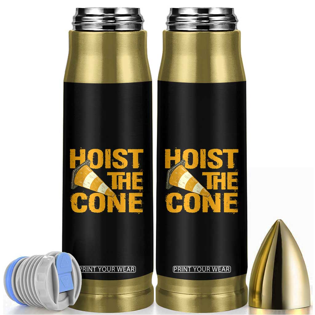 Vintage Hoist The Cone Distressed Graphic Bullet Tumbler Funny Sports Meme Baseball Fan Victory Celebration TS02 Black Print Your Wear