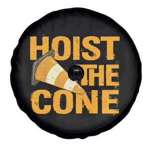 Vintage Hoist The Cone Distressed Graphic Spare Tire Cover Funny Sports Meme Baseball Fan Victory Celebration TS02 Print Your Wear