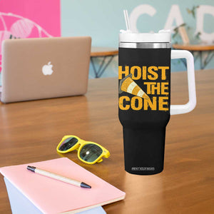 Vintage Hoist The Cone Distressed Graphic Tumbler With Handle Funny Sports Meme Baseball Fan Victory Celebration TS02 Print Your Wear