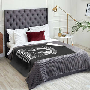 Funny Christian Sasquatch Throw Blanket I Found Jesus Still Looking for Bigfoot Vintage Distressed Graphic TS02 Print Your Wear