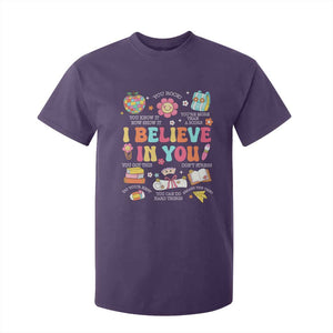 Groovy I Believe In You Testing Motivation T Shirt For Kid More Than A Score for Teacher Student TS02 Purple Print Your Wear