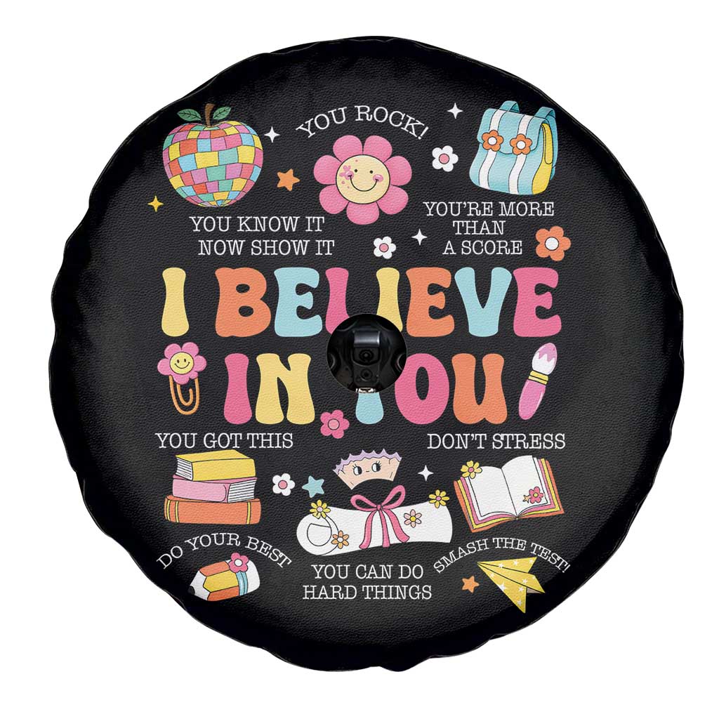 Groovy I Believe In You Testing Motivation Spare Tire Cover More Than A Score for Teacher Student TS02 Print Your Wear