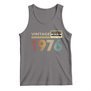 Vintage 1976 Retro Cassette Tape Graphic Tank Top Awesome Since 1976 Birthday Gift TS02 Deep Heather Print Your Wear