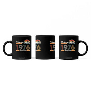 Vintage 1976 Limited Edition Coffee Mug Retro Sunset 50th Birthday Graphic