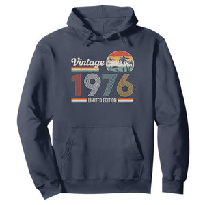 Vintage 1976 Limited Edition Hoodie Retro Sunset 50th Birthday Graphic