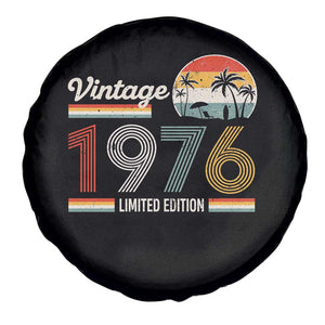 Vintage 1976 Limited Edition Spare Tire Cover Retro Sunset 50th Birthday Graphic TS02 Print Your Wear