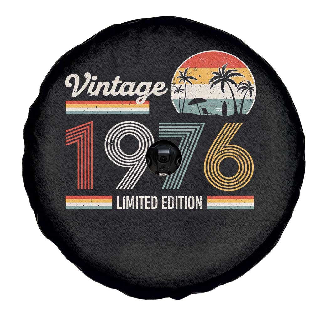 Vintage 1976 Limited Edition Spare Tire Cover Retro Sunset 50th Birthday Graphic TS02 Print Your Wear