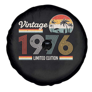 Vintage 1976 Limited Edition Spare Tire Cover Retro Sunset 50th Birthday Graphic TS02 Print Your Wear