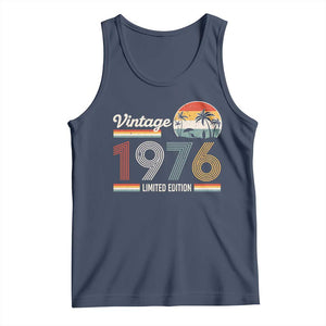Vintage 1976 Limited Edition Tank Top Retro Sunset 50th Birthday Graphic