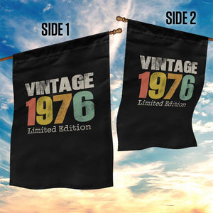 Vintage 1976 Limited Edition Garden Flag Distressed Retro Typography 50th Birthday TS02 Print Your Wear