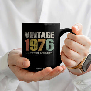 Vintage 1976 Limited Edition Coffee Mug Distressed Retro Typography 50th Birthday TS02 Print Your Wear