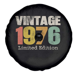 Vintage 1976 Limited Edition Spare Tire Cover Distressed Retro Typography 50th Birthday TS02 Print Your Wear