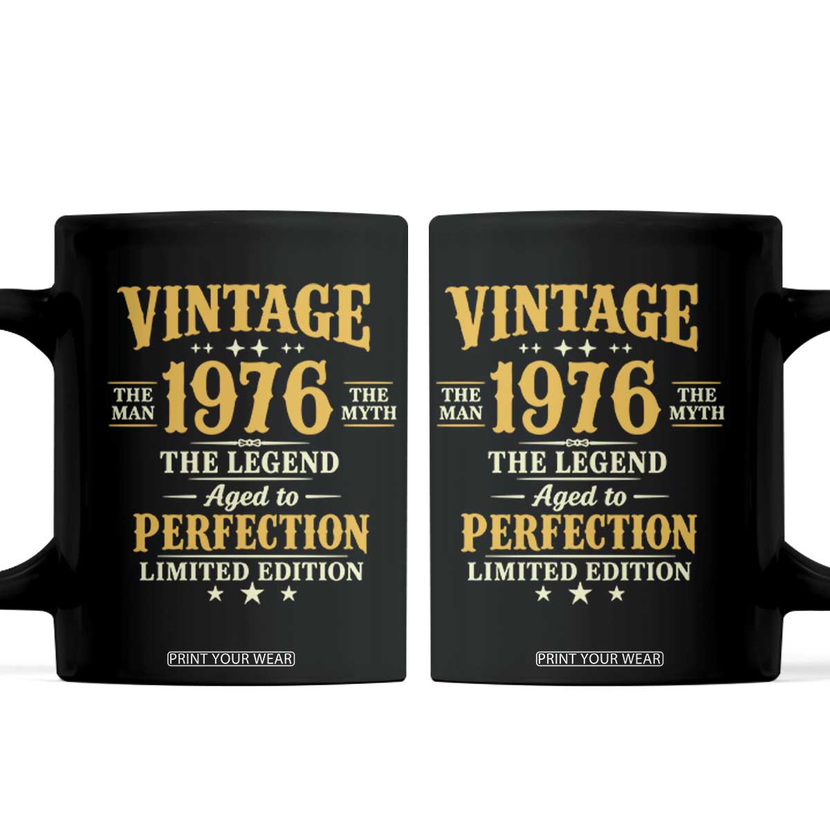 Vintage 1976 Aged to Perfection Coffee Mug Limited Edition Retro 50th Birthday