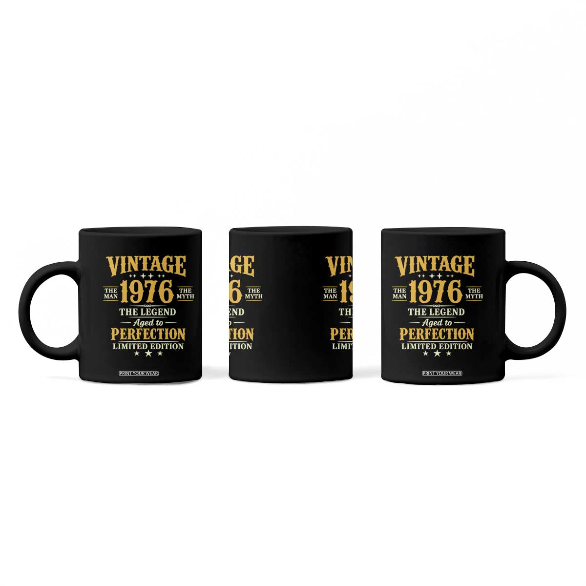Vintage 1976 Aged to Perfection Coffee Mug Limited Edition Retro 50th Birthday