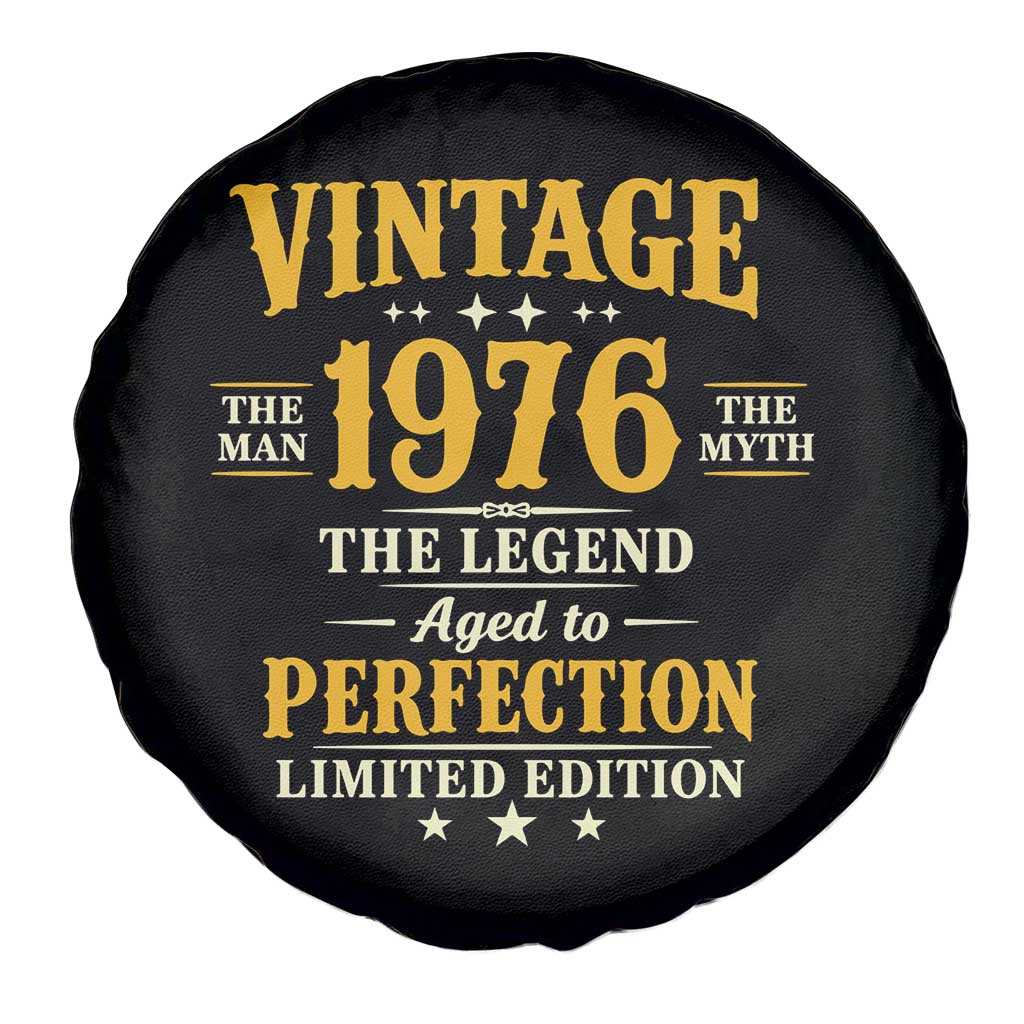 Vintage 1976 Aged to Perfection Spare Tire Cover Limited Edition Retro 50th Birthday TS02 Print Your Wear